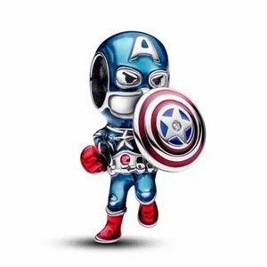 NWOT Marvel Avengers Captain America Charm Sterling Silver 925